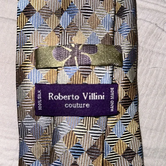 Robert Villini Silk Tie - Picture 1 of 2